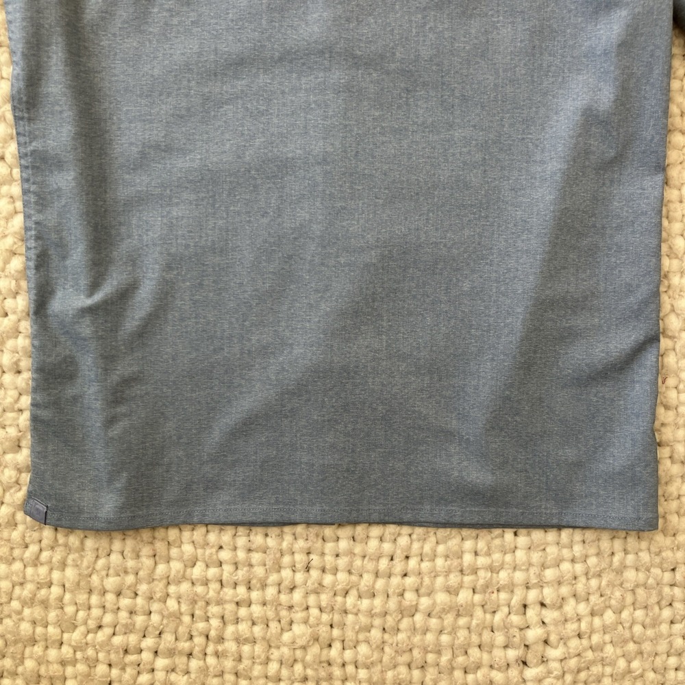 LULULEMON Commission Stretch Blue Long Sleeve Button Up Shirt Sz M - Picture 10 of 13